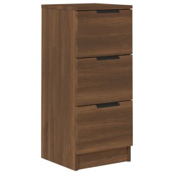 vidaXL Aparador madera contrachapada color marrón roble 30x30x70 cm