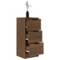 vidaXL Aparador madera contrachapada color marrón roble 30x30x70 cm vidaXL Aparador madera contrachapada color marrón roble 30x30x70 cm