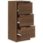 vidaXL Aparador madera contrachapada color marrón roble 30x30x70 cm vidaXL Aparador madera contrachapada color marrón roble 30x30x70 cm