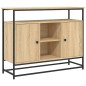 vidaXL Aparador de madera de ingeniería roble Sonoma 100x35x80 cm vidaXL Aparador de madera de ingeniería roble Sonoma 100x35x80 cm