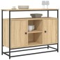 vidaXL Aparador de madera de ingeniería roble Sonoma 100x35x80 cm vidaXL Aparador de madera de ingeniería roble Sonoma 100x35x80 cm