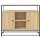 vidaXL Aparador de madera de ingeniería roble Sonoma 100x35x80 cm vidaXL Aparador de madera de ingeniería roble Sonoma 100x35x80 cm