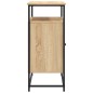 vidaXL Aparador de madera de ingeniería roble Sonoma 100x35x80 cm vidaXL Aparador de madera de ingeniería roble Sonoma 100x35x80 cm