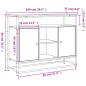 vidaXL Aparador de madera de ingeniería roble Sonoma 100x35x80 cm vidaXL Aparador de madera de ingeniería roble Sonoma 100x35x80 cm