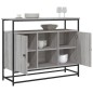 vidaXL Aparador de madera de ingeniería gris Sonoma 100x35x80 cm vidaXL Aparador de madera de ingeniería gris Sonoma 100x35x80 cm