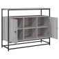 vidaXL Aparador de madera de ingeniería gris Sonoma 100x35x80 cm vidaXL Aparador de madera de ingeniería gris Sonoma 100x35x80 cm
