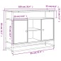 vidaXL Aparador de madera de ingeniería gris Sonoma 100x35x80 cm vidaXL Aparador de madera de ingeniería gris Sonoma 100x35x80 cm