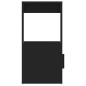 vidaXL Aparador de madera contrachapada negro 80x30x60 cm