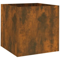vidaXL Jardinera de madera contrachapada roble ahumado 40x40x40 cm