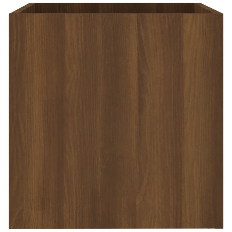 vidaXL Jardinera de madera contrachapada marrón roble 40x40x40 cm vidaXL Jardinera de madera contrachapada marrón roble 40x40x40 cm