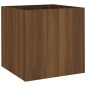 vidaXL Jardinera de madera contrachapada marrón roble 40x40x40 cm vidaXL Jardinera de madera contrachapada marrón roble 40x40x40 cm