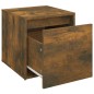 vidaXL Cajón taburete madera contrachapada roble ahumado 40,5x40x40 cm vidaXL Cajón taburete madera contrachapada roble ahumado 40,5x40x40 cm