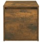 vidaXL Cajón taburete madera contrachapada roble ahumado 40,5x40x40 cm vidaXL Cajón taburete madera contrachapada roble ahumado 40,5x40x40 cm