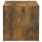 vidaXL Cajón taburete madera contrachapada roble ahumado 40,5x40x40 cm vidaXL Cajón taburete madera contrachapada roble ahumado 40,5x40x40 cm
