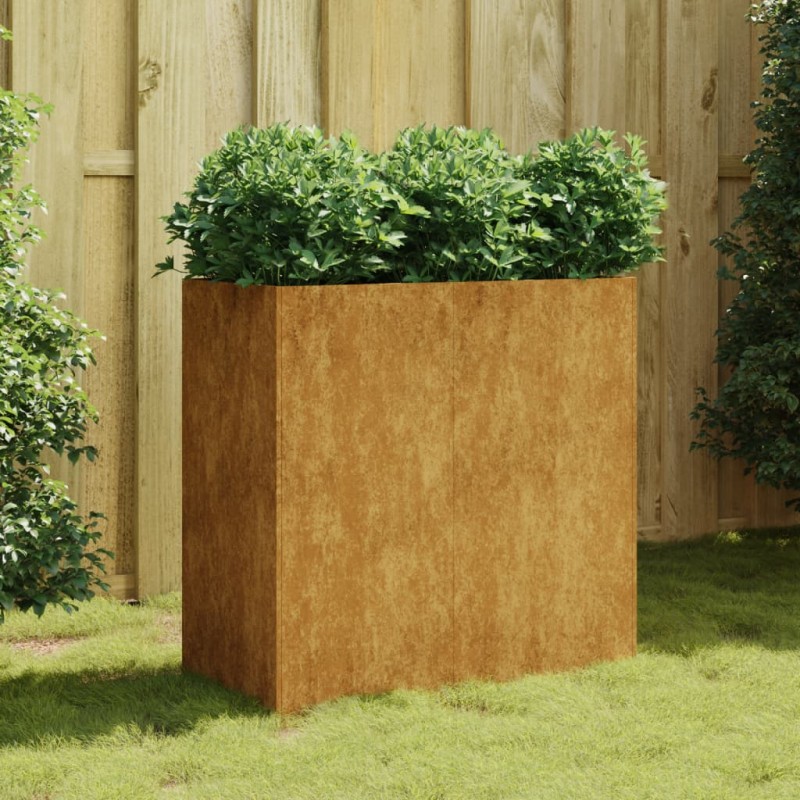 vidaXL Jardinera de acero corten 80x40x80 cm vidaXL Jardinera de acero corten 80x40x80 cm