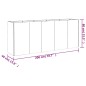 vidaXL Jardinera acero corten 200x40x80 cm vidaXL Jardinera acero corten 200x40x80 cm