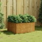 vidaXL Jardinera de acero corten 80x80x40 cm vidaXL Jardinera de acero corten 80x80x40 cm