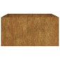 vidaXL Jardinera de acero corten 80x80x40 cm vidaXL Jardinera de acero corten 80x80x40 cm