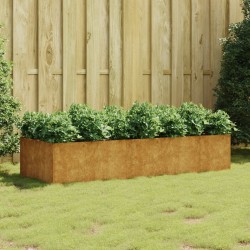 vidaXL Jardinera acero corten 200x80x40 cm