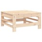 vidaXL Taburete de jardín con cojín madera maciza de pino vidaXL Taburete de jardín con cojín madera maciza de pino