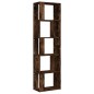 vidaXL Estantería de madera contrachapada roble ahumado 45x24x160 cm vidaXL Estantería de madera contrachapada roble ahumado 45x24x160 cm