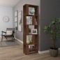 vidaXL Estantería de madera contrachapada marrón roble 45x24x160 cm vidaXL Estantería de madera contrachapada marrón roble 45x24x160 cm