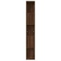 vidaXL Estantería de madera contrachapada marrón roble 45x24x160 cm vidaXL Estantería de madera contrachapada marrón roble 45x24x160 cm