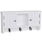 vidaXL Armario de pared para llaves y joyas con puertas y ganchos vidaXL Armario de pared para llaves y joyas con puertas y ganchos