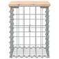 vidaXL Banco de jardín diseño gaviones madera maciza pino 33x31x42 cm vidaXL Banco de jardín diseño gaviones madera maciza pino 33x31x42 cm