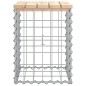 vidaXL Banco de jardín diseño gaviones madera maciza pino 33x31x42 cm vidaXL Banco de jardín diseño gaviones madera maciza pino 33x31x42 cm