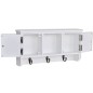vidaXL Armario de pared para llaves y joyas con puertas y ganchos vidaXL Armario de pared para llaves y joyas con puertas y ganchos