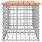 vidaXL Banco jardín diseño gaviones madera abeto Douglas 103x44x42 cm vidaXL Banco jardín diseño gaviones madera abeto Douglas 103x44x42 cm