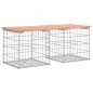 vidaXL Banco jardín diseño gaviones madera abeto Douglas 103x44x42 cm vidaXL Banco jardín diseño gaviones madera abeto Douglas 103x44x42 cm