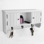 vidaXL Armario de pared para llaves y joyas con puertas y ganchos vidaXL Armario de pared para llaves y joyas con puertas y ganchos