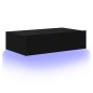vidaXL Mueble de TV con luces LED negro 60x35x15,5 cm