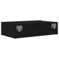 vidaXL Mueble de TV con luces LED negro 60x35x15,5 cm