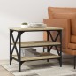 vidaXL Mesa auxiliar madera contrachapada roble Sonoma 55x38x45 cm vidaXL Mesa auxiliar madera contrachapada roble Sonoma 55x38x45 cm