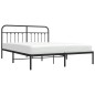 vidaXL Estructura de cama con cabecero metal negro 183x213 cm vidaXL Estructura de cama con cabecero metal negro 183x213 cm