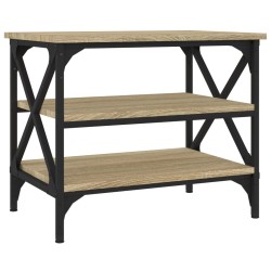 vidaXL Mesa auxiliar madera contrachapada roble Sonoma 55x38x45 cm