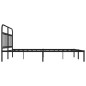 vidaXL Estructura de cama con cabecero metal negro 183x213 cm vidaXL Estructura de cama con cabecero metal negro 183x213 cm