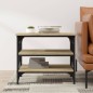 vidaXL Mesa auxiliar madera contrachapada roble Sonoma 55x38x45 cm vidaXL Mesa auxiliar madera contrachapada roble Sonoma 55x38x45 cm