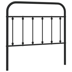 vidaXL Cabecero de metal negro 100 cm