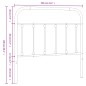 vidaXL Cabecero de metal negro 100 cm