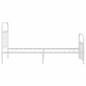 vidaXL Estructura cama metal cabecero y pie de cama blanca 100x190 cm