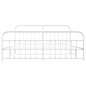 vidaXL Estructura cama metal con cabecero y pie cama blanco 193x203 cm