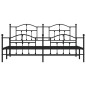vidaXL Estructura de cama cabecero y pie de cama metal negro 193x203cm vidaXL Estructura de cama cabecero y pie de cama metal negro 193x203cm
