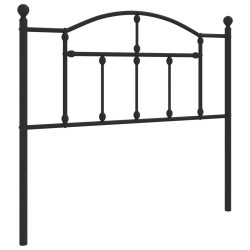 vidaXL Cabecero de metal negro 100 cm