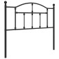 vidaXL Cabecero de metal negro 100 cm vidaXL Cabecero de metal negro 100 cm