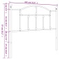 vidaXL Cabecero de metal negro 100 cm vidaXL Cabecero de metal negro 100 cm