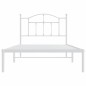 vidaXL Estructura de cama de metal con cabecero blanco 100x190 cm